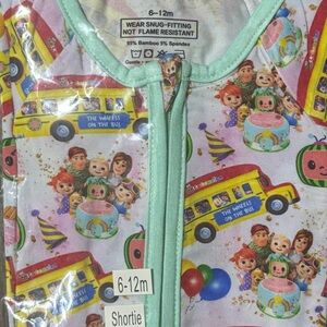 BAMBOO Kids Shorty - Fun Bus and Cake Print
